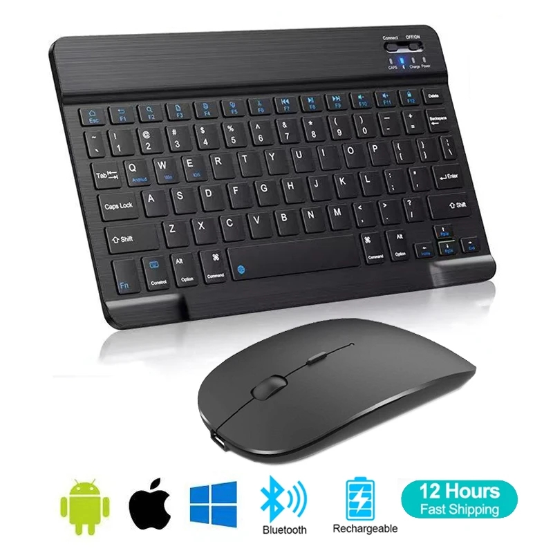 Gaming Accessories Korea - Испанская французская беспроводная Bluetooth-клавиатура Azerty, русская,